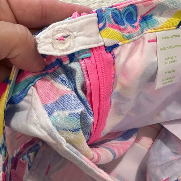Lilly Pulitzer Adie Shorts - Size 2 - pink sunset/the sunny side print - Picture 10 of 11